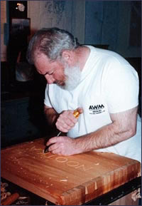 Fine woodwork in progress